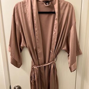 Victorias Secret satin pink robe